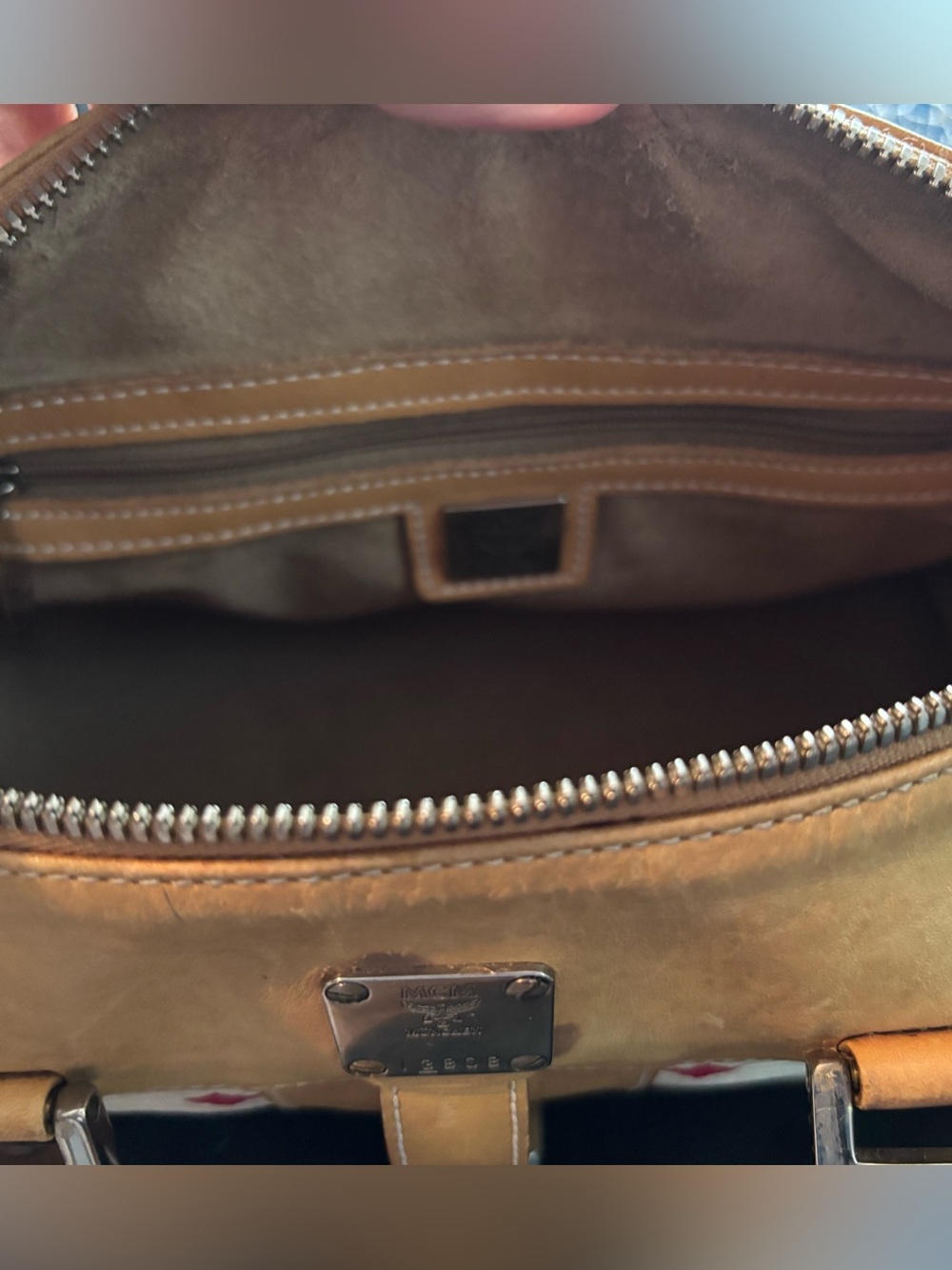 Authentic Vintage MCM Visetos Boston Bag Satchel – Limited Edition Cream & Pink - Picture 9 of 13